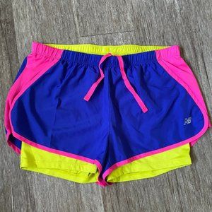 New Balance Vibrant Neon Running Workout Shorts